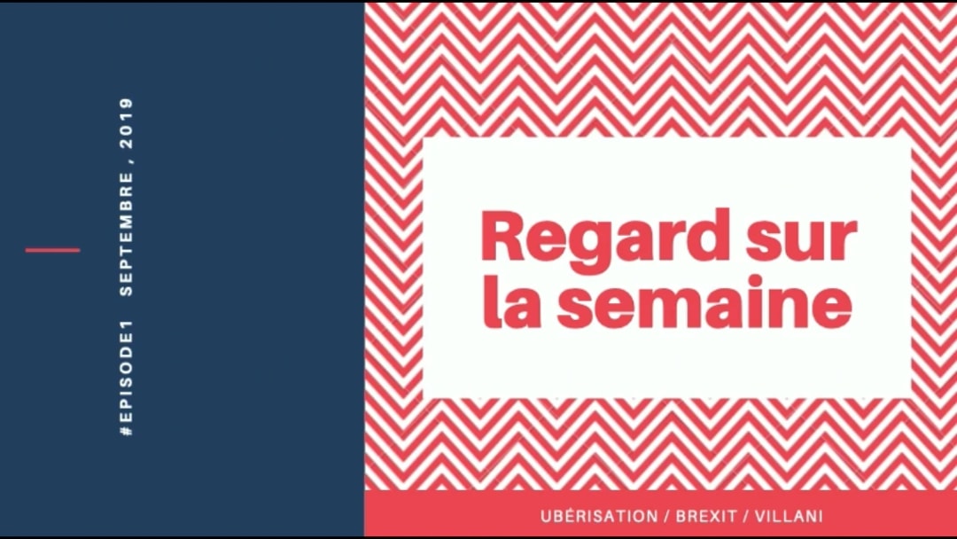 Carton de titre « Regard sur la semaine », épisode 1 de septembre 2019.